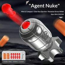 迷你间谍枪手榴弹旋转减压创意钥匙扣吊坠 - 生日礼物、圣诞礼物、复活节礼物、完美礼物、礼品、新品畅销、新品热销、新品上市 - 彩色 - 查看 9