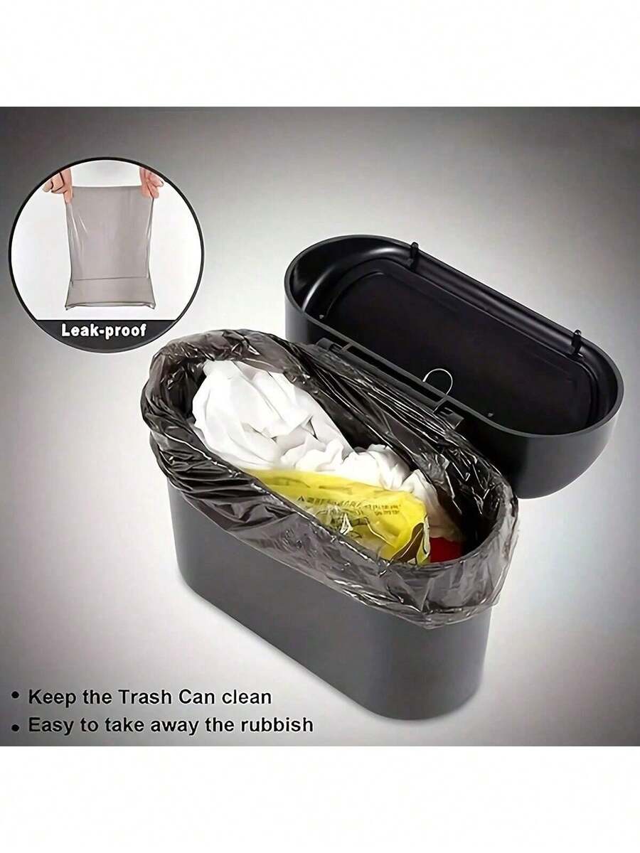 Thùng rác ô tô bằng bìa cứng chất lượng cao - Chống thấm nước và chống rò rỉ | Thùng rác ô tô mini di động cho không gian nhỏ | Thùng rác ô tô chống mùi và chống tràn | Phụ kiện ô tô thiết yếu cho xe sedan, SUV, xe tải, du lịch | Lý tưởng cho các chuyến đi đường dài, đi làm và sử dụng tại nhà. - màu đen - Xem 1