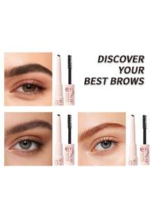 USHAS 二合一眉笔眉胶，精准斜角笔尖，轻松填充和勾勒眉形；透明眉胶持久防水防汗，打造完美妆容，新手也能轻松上手。 - #02 - 查看 4