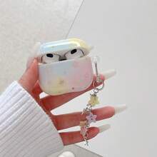 Funda para auriculares con diseño de teñido anudado, funda para auriculares IMD adecuada para AirPods 1/2/3/4/Pro - Blanco - Ver 9