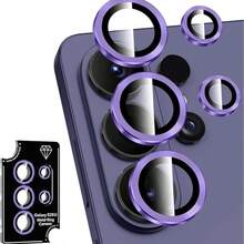 Alloy Glitter Rhinestone 1pc Galaxy S26 Ultra/S26 Plus/S26 Camera Lens Protector, Single Metal Ring Tempered Glass Lens Cover, [Strong Adhesion] Anti-Scratch Ultra-Thin High-Definition Transparent Lens Cover, 1pc, CD Pattern, Glitter, Rhinestone, Multiple Styles & Colors Mother's Day Gift Anniversary Gift - Multicolor - View 15