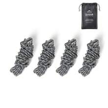Naturehike 4件套 4.5米露营帐篷拉绳，带反光条，适用于夜间使用 - 彩色 - 查看 1