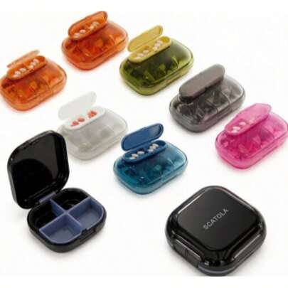 1pc Portable Weekly Pill Organizer (, Colorful), 7 - Day Medicine Storage Box With Storage Bag – Perfect For On - The - Go, Home & Office