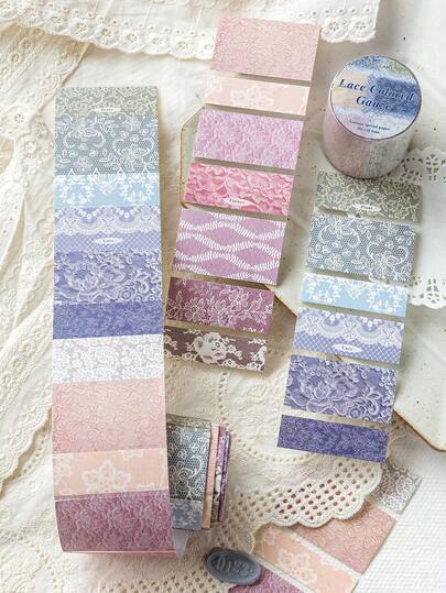 MOCARD 1 Roll 2m Fabric Plaid Washi Tape, Retro Creative Aesthetic Sticker, DIY Decorative Collage Craft Material, Holiday Gift, Personalized Scrapbooking School Supplies