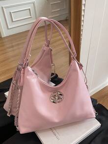 Korean Fashion Chain Strap Backpack Women New Casual Large Capacity Multifunctional Shoulder Bag - Pink - View 10