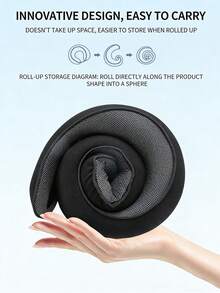 360° Travel Neck Pillow, Memory Foam Airplane Pillow, Soft Foldable Airplane Travel Neck Pillow - Neck Pillow - View 8