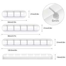 Lot de 3 pinces à câbles auto-adhésives en silicone, pour câble de charge USB de bureau, cordon d'alimentation, fil de souris, organisateur de câbles pour PC, bureau et maison - Multicolore - Voir 3