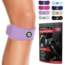 Sleeve Stars Patellar Knee Brace - Inflatable Support For Patellar Tendon, Arthritis, Tendonitis And Pain, Knee Brace For Men, Women, Children And Teens, 3 Lengths (Purple), 41940357 - Blue Ambition - 查看 1
