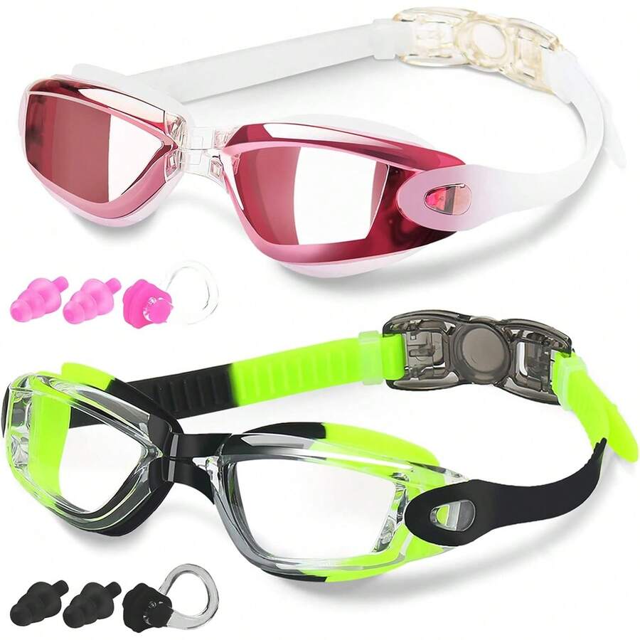 Adjustable Strap Swim Goggles Anti-Fog & Waterproof Seal
