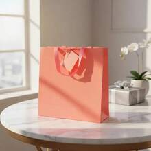 Plain Gift Bag 28x28cm - Dammrosa - Visa 4