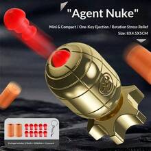 迷你间谍枪手榴弹旋转减压创意钥匙扣吊坠 - 生日礼物、圣诞礼物、复活节礼物、完美礼物、礼品、新品畅销、新品热销、新品上市 - 彩色 - 查看 8