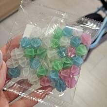 36 Pcs Bike Spoke Beads - Glow-In-Dark + Rainbow Colors, Easy-Clip Kids Bike Decorations, DIY PP Material (Gift Idea) - Multicolor - View 12