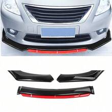 Shoze Front Bumper Lip Splitter Kit Spoiler For General Motors Car Body Protector Front Bumper Guard Decoration Protection Black - Black - View 11