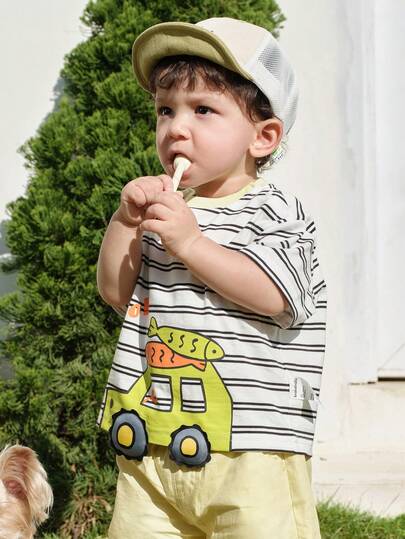 Balabala 2026 Summer Cute & Fun Baby Short Sleeve T-Shirt