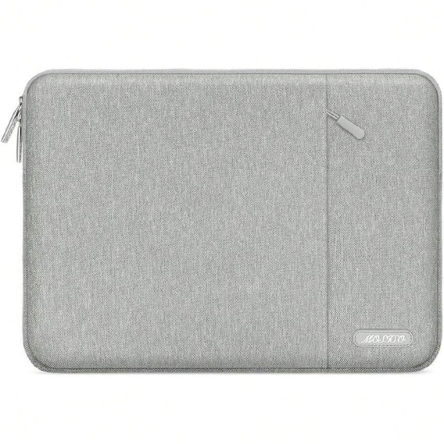 Funda para Laptop Compatible con MacBook Air 11, 11.6-12.3 Pulgadas  Chromebook R11/HP Stream//ASUS/Surface Pro 9/8/7/6/X/5/4/3,Funda Poliéster Vertical con Bolsillo, Gris,41841236 - Café integral - Ver 1