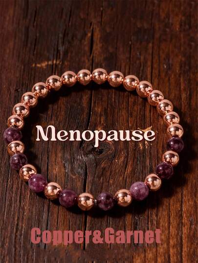 Pulsera de mujer con cuentas, nueva joyería elegante de verano, pulsera de piedra natural de granate cereza roja, adecuada para atuendo de playa, pulsera de cobre, de alta calidad y única