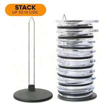 1pc Cup Cover Storage Rack Tumbler Lid Organizer Collapsible Design Lightweight And Durable Saves Kitchen Cabinet And Countertop Space, Easy To Use And Clean - Multicolor - View 3