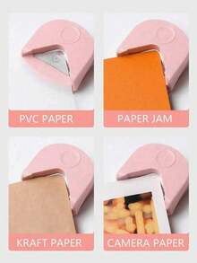 1 chiếc máy cắt góc R4, máy cắt giấy cầm tay thích hợp cho thiệp, ảnh, đồ thủ công DIY, có thể cắt góc thẳng và góc tròn, áp dụng cho giấy, ảnh, thiệp, đồ dùng học tập, quà Giáng sinh, văn phòng phẩm. - Một cỡ - Xem 4