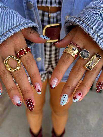 Set de 5 anillos con cristales de colores y piedras falsas, anillos geométricos apilables, adecuados para citas diarias, festivales de música de mujeres