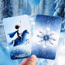Moonlit Tales Tarot Deck, 78 Original Tarot Card Set With English Guidebook, Ice And Snow Theme, Traditional Tarot Wisdom, Divination Tools, Fortune Telling Toys, Card Games - Multicolor - View 3