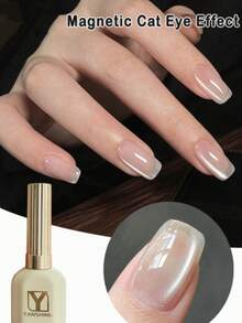 磁性猫眼凝胶指甲油 15ml – 透明啫喱质地，光泽亮丽，可卸除 UV/LED 凝胶，适用于美甲沙龙和 DIY 美甲 - 無色 - 查看 10