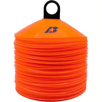 Flexible Durable. 25 Inch Training Cones Indoor/Outdoor All Sports Orange