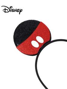 Disney 1个可爱卡通手形发箍，派对服装配饰，适合作为生日礼物、节日派对、游乐园拍照道具 - 白+黑+紅 - 查看 2
