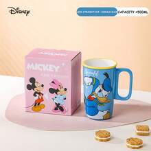 Disney Large Capacity Stitch Mug, Stylish Cartoon Milk Cup, Home & Office Water Cup - Multicolor - View 11
