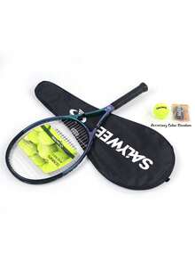 SALYWEE Chameleon Pro Tennis Racket - RaceRun Max | Carbon Fiber & Aluminum Alloy | Sparkling Finish | Pre-Strung 55lbs & Grip | Lightweight | Unstrung Weight 295±5g | Ready To Play All-In-One Kit (1 Racket + Bag + Ball + Overgrip) - Multicolor - View 15