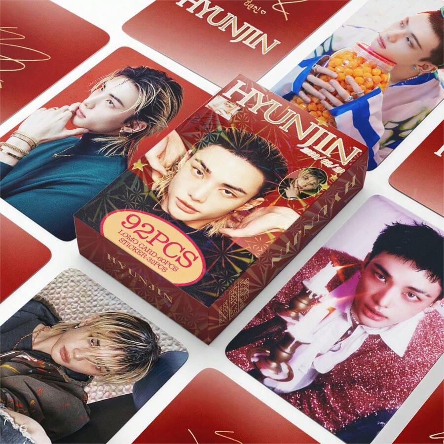 92张高清照片卡、贴纸、3英寸LOMO卡片套装 - 紅色 - 查看 1