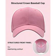 Utmost Structured Baseball Cap With Adjustable Closure, Performance Hat For Outdoor Activities And Custom Embroidery, 41845010 - 紫羅蘭色 - 查看 5