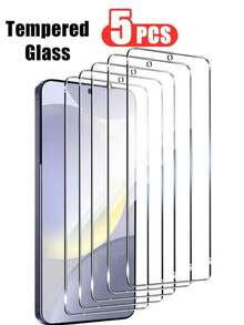 5pcs High Definition Tempered Glass Screen Protector For Samsung Galaxy A03, A04, A05, A13, A14, A15, A16, A23, A24, A25, A26, A34, A35, A36, A54, A55, A56, S23 FE, S24 FE 4G/5G, Full Coverage, Anti-Fingerprint, High Clarity Smooth Touch, Gift For Birthday, Family, Friends, Phone Screen Protector, Phone Accessories, Waterproof, Shockproof, Anti-Scratch - Clear - View 17
