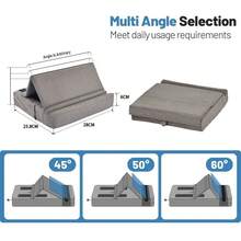 2-In-1 Tablet Pillow Holder Foldable Laptop Stand Multi-Angle Adjustment Laptop Stand Portable Soft Reading Pillow Stand - View 5