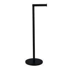 Crystals 2-In-1 Free-Standing Toilet Paper Holder With Storage Rack – Bathroom Floor Stand - Black - View 8