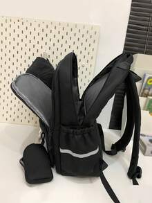 Ba lô nam kiểu dáng thường ngày, nhiều ngăn, đựng laptop, phù hợp cho sinh viên đại học, du lịch nhẹ, thiết kế cổ điển dành cho nam giới. - Nhiều màu - Xem 4