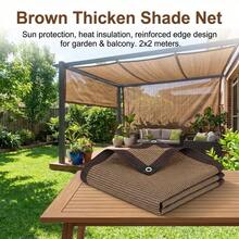 Brown Shade Net 2x2m 4x5m UV Protect Durable Edge Design For Garden Balcony - Multicolor - View 4