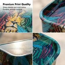 1 Set 2-In-1 Metal Tray Box, Premium Holographic Printed Tray, Metal Tray, Herb Rolling Tray, Beginner Decorative Box, Desktop Storage Box - Style 2 - View 8