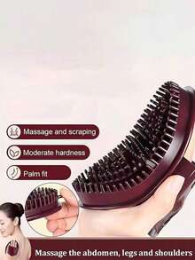 1/2pcs Manual Chakra Massage Brush, Full Body Handheld Massager With Double-Sided Design | Non-Electric Massager, Personal Massager, Exfoliating Muscle Tool, Portable, Abdominal Massage Brush, Abdominal & Leg Massage Brush, Massage Brush, Body Massage Tool, Scalp Massage Brush, Abdominal Massage Brush, Christmas Gift, Holiday Gift, Use With Massage Oil - Burgundy - View 7