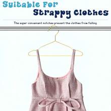 Gold Metal Clothes Hanger, Gold Metal Coat Hanger, Adult Clothes Hanger, Affordable Metal Hanger - Multicolor - View 5