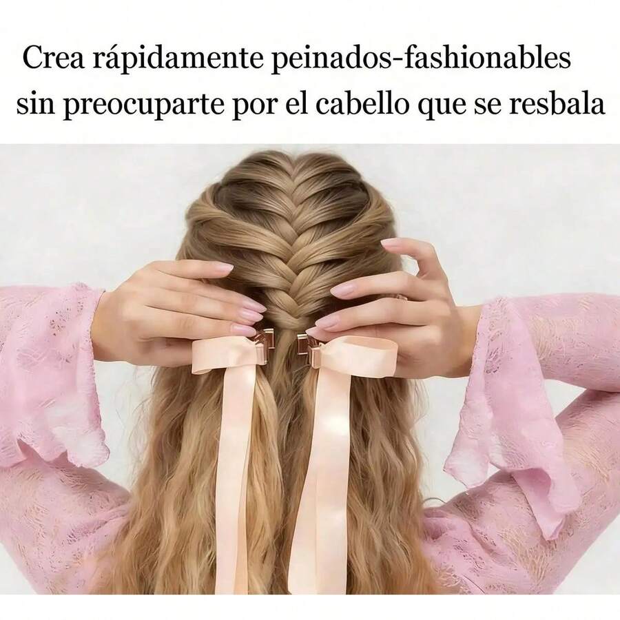 Pinza magnética 2 en 1 para el cabello, accesorio práctico y bonito para peinados diarios y deporte - Pinza de pelo magnética inteligente -- azul, paque - Ver 1