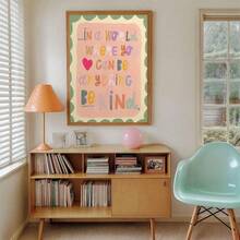 Póster de arte de pared inspirador para el aula - "En un mundo donde puedes ser cualquier cosa, sé amable" Impresión de cita motivadora, decoración en tonos pastel suaves para la habitación de los niños, el aula de preescolar y guardería, el espacio de aprendizaje Montessori, la sala de maestros, la guardería, la educación familiar, la estética del dormitorio de los niños, póster de cita reconfortante, decoración del aula de los niños regalo - Citas inspiradoras para colgar en la pared - Ver 4