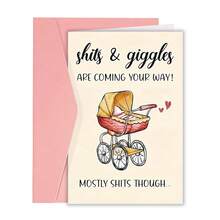 1pc Lovely New Baby Congratulations Card Funny Baby Shower New Baby Card - Sets - View 13