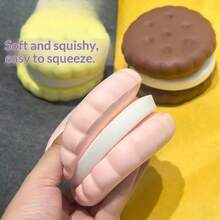 1pc 2026 Bestseller Multi-Layer Mousse, Japanese Squeeze Squishy Cheese Bar, Slow Rebound, Cute Pink Mousse Cake, Stress Relief Squeeze Toy, Perfect Gift, Holiday Gift, Birthday Gift, Interesting Present - Multicolor - View 4