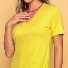 Women T-Shirts - Yellow - View 7