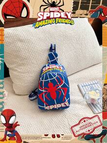Marvel 1 Pc  Officially Licensed  Pattern Chest Bag Adjustable Strap Crossbody Bag, Zipper Closure Shoulder Bag, Lightweight Sling Pouch Perfect For Men/Teens/Students/Graduates/Young Fans, Ideal For Daily/Outdoor/Sports/Running/Fitness! , Hiking Bag - VHF52232-s - View 13