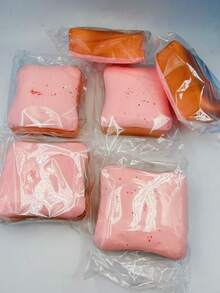 1个超柔软奶油吐司造型挤压玩具，缓解压力，适合作为生日、节日、圣诞节、万圣节礼物 - 彩色 - 查看 11