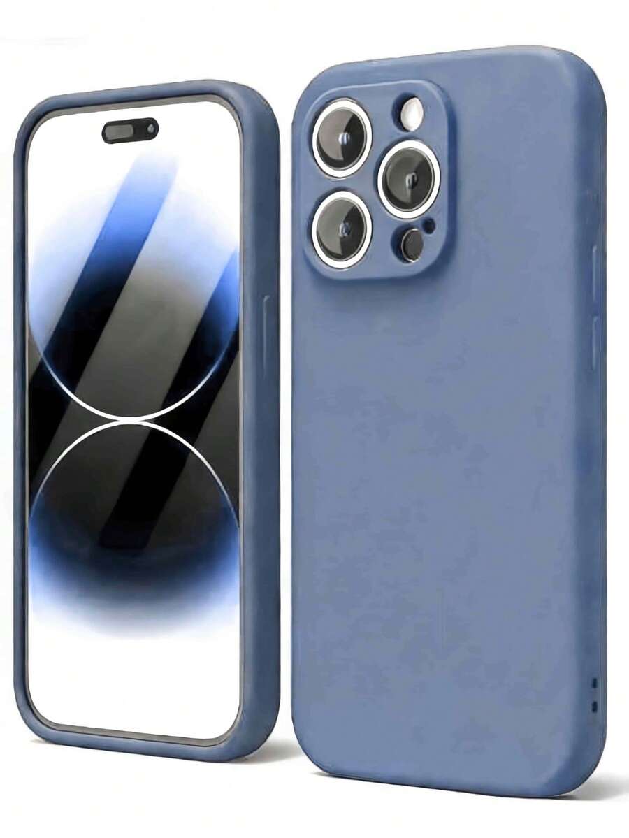 【简约灰色液态硅胶手机壳】| 极简设计 | 防震防刮 | 兼容 17、16 Pro Max、15、XR、7/8、15 Pro Max、12 Pro Max、13 Pro Max、14 Pro Max、13、14、11、12 Pro、14、XS、XR、78P、78GES2、A13 4G、A22、A21S、A52、S22 Ultra、A33 5G、10 等机型，国际版，非国内版 - 灰色 - 查看 1