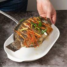 不锈钢鱼排铲 - 多功能不刮伤翻铲，符合人体工学的手柄，适用于烧烤、煎炸、烘焙 - 家用和专业厨师的耐用厨房工具 - Silvery - 查看 7