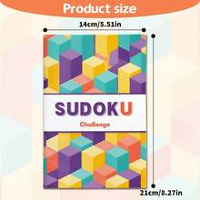 Sách Sudoku, Luyện tập tư duy logic, Thưởng thức các câu đố sắp xếp số đơn giản, Rèn luyện khả năng suy luận từng bước, Cải thiện độ chính xác và sự tập trung, Thích hợp cho bàn làm việc, văn phòng và khi đi du lịch - Luyện trí não bằng Sudoku - 23 - Xem 7