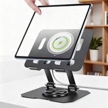 360°旋转平板电脑支架 可调节可折叠桌面支架 兼容4.7-12英寸Pro Air Mini笔记本电脑平板电脑 - 查看 8